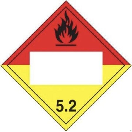Accuform BLANK DOT PLACARD HAZARD CLASS MPL525RM10 MPL525RM10
